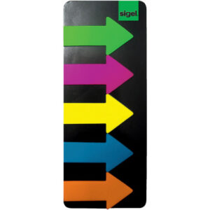 SIGEL     Notes                  25x45mm HN600     5 Farben ass.        125 Blatt