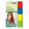 SIGEL     Haftnotizen Transp.    20x50mm HN670     4-farbig ass.  4 x 40 Streifen