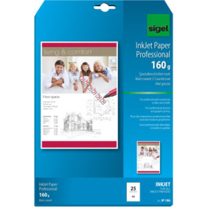 SIGEL     InkJet-Papier               A4 IP186     160g,matt, weiss      25 Blatt