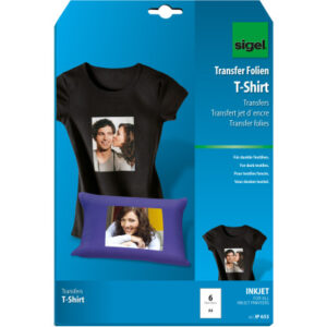 SIGEL     Inkjet-Transfer T-Shirt     A4 IP653     Textilien              6 Blatt