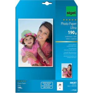 SIGEL     InkJet Photo Paper Ultra    A4 IP666     190g Seidenmatt       20 Blatt