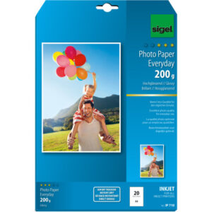 SIGEL     InkJet Photo Paper Everyday A4 IP710     200g glossy           20 Blatt