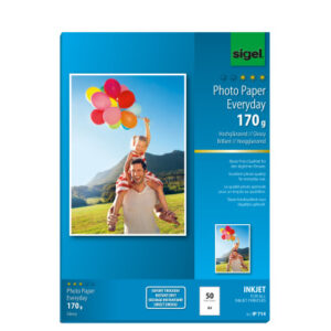SIGEL     InkJet Photo Paper Everyday A4 IP714     170g glossy           50 Blatt