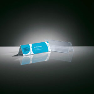 SIGEL     Tischsteller Dach     190x60mm TA132     transparent            5 Stück