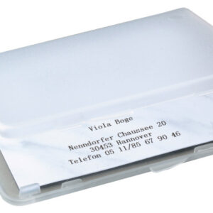 SIGEL     Visitenkarten-Etui     89x57mm VA140     transparent      für 25 Karten