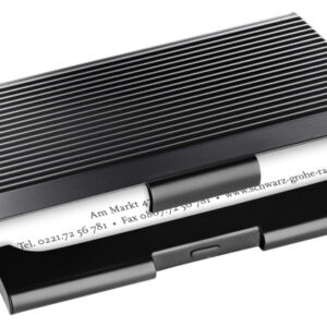 SIGEL     Visitenkarten-Etui matt VZ134     Metall, 20 ST. Black