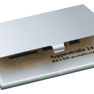 SIGEL     Visitenkarten-Etui     63x92mm VZ135     Alu                 -15 Karten