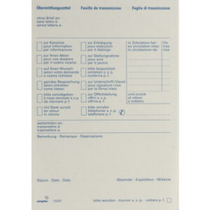 SIMPLEX   Übermittlungsblock recycl.  A6 13222     dreisprachig D/F/I    70 Blatt