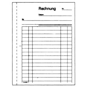 SIMPLEX   Rechnungen D                A6 15383D    orange/weiss       100x2 Blatt