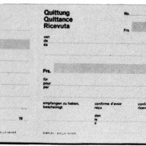 SIMPLEX   Quittungen D/F/I           A10 16367     D/F/I                 50 Blatt