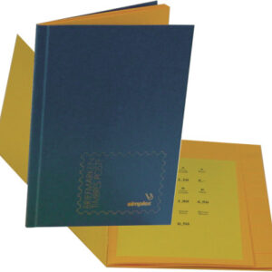 SIMPLEX   Briefmarkenbuch      17,5×24cm 18470     gelb
