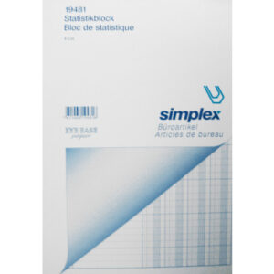 SIMPLEX   Statistikblock              A4 19481     grün                  50 Blatt