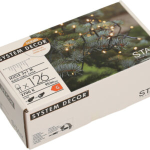 STARTRADI System Decor Lichterkette   3m 495-13    Extra, Icicle, schwarz
