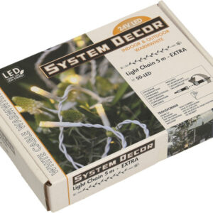 STARTRADI System Decor Lichterkette   5m 495-28    Extra, weiss