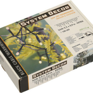 STARTRADI System Decor Lichterkette 2.5m 495-31    Extra, Icicle, schwarz