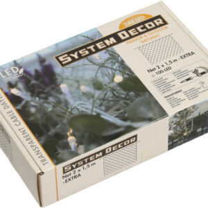 STARTRADI System Decor LED-Netz       2m 495-59    Extra, weiss, 1,5m