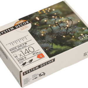 STARTRADI System Decor Lichterkette   4m 495-87-1  Extra, schwarz