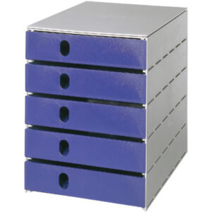 STYRO     Systembox styroval pro 14-800038 grau/blau         5 Schubladen
