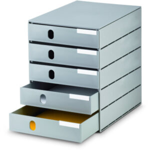 STYRO     Systembox styroval pro öko 14-800085 grau/grau         5 Schubladen