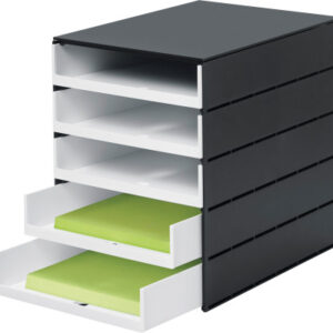 STYRO     Schubladenbox PRO      schwarz 8001.92   5 Fächer