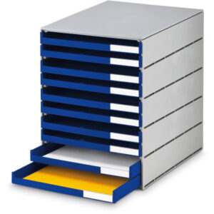 STYRO     Systembox styroval pro 14-800238 grau/blau        10 Schubladen