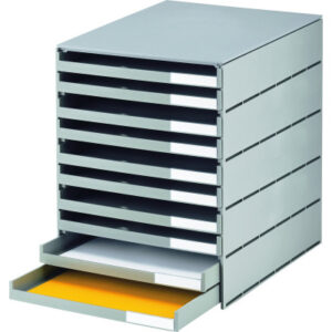 STYRO     Systembox styroval pro öko 14-800285 grau/grau        10 Schubladen
