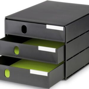 STYRO     Systembox styroval pro 14-805090 schwarz           3 Schubladen