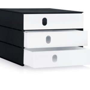 STYRO     Schubladenbox PRO      schwarz 14-805092 3 Fächer