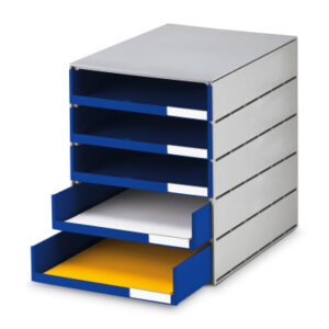 STYRO     Schubladenbox             grau 16-800138 5 Fächer