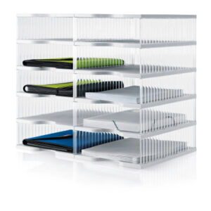 STYRO     Schubladenbox 228-0205. 10 Fächer, grau/transparent