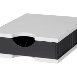 STYRO     Ablagesystem styrodoc 268-0101. bk/grau,1 Fach    248x331x84mm