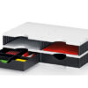 STYRO     Styrodoc duo Set 268-0202. schwarz/grau          4 Fächer