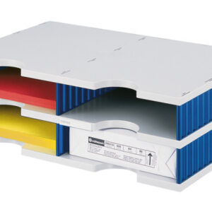 STYRO     Styrodoc duo Grundheinheit 268-02021 grau/blau             4 Fächer