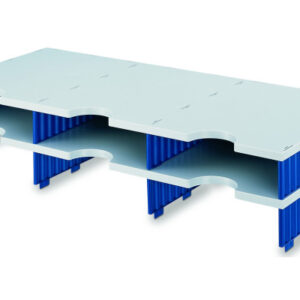 STYRO     Styrodoc duo Aufbaueinheit 268-13021 grau/blau             6 Fächer