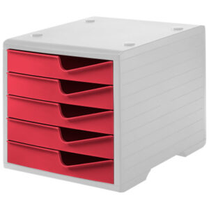 STYRO     Styroswingbox 275843022 cranberry/grau    5 Schubladen