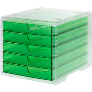 STYRO     Styroswingbox light 275843025 gecko/transluz.   5 Schubladen