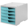STYRO     Styroswingbox 275843052 aqua/grau         5 Schubladen