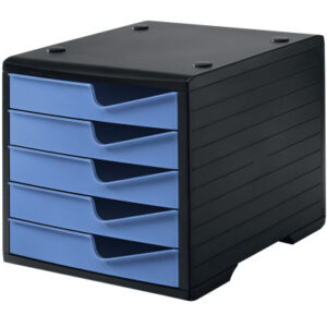 STYRO     styroswingbox mit 5 Schubl. 275843062 cornflower/Gehäuse schwarz