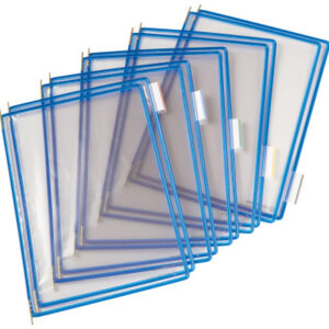 TARIFOLD  Drehtaschen T-Display 114001    blau,5 index Tabs 50mm 10 Stk.