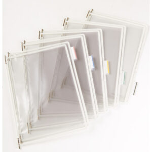 TARIFOLD  Drehtaschen T-Display 6114002   weiss 5 Tabs 50mm     10 Stück