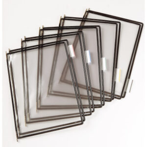 TARIFOLD  Drehtaschen T-Display 6114007   schwarz, 5 Tabs 50mm  10 Stück
