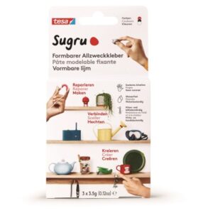 TESA      Klebeknete Sugru 3 412320000 schwarz, weiss, rot     3x3.5g