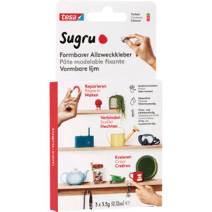 TESA      Klebeknete Sugru 3 412340000 pink, orange, grün      3x3.5g