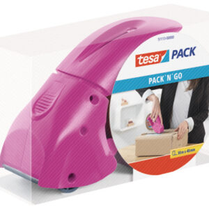 TESA      Pack Dispenser        66mx50mm 511130000 Pack'n'go                 pink