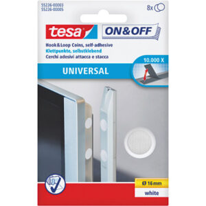 TESA      Klettpunkte 16mm 552260000 weiss                  8 Stück