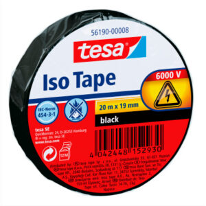TESA      Isolierband 56190-000 19mmx20m schwarz