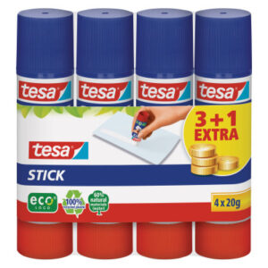 TESA      Stick ecoLogo            4x20g 570880020 grün, 4 Stück