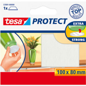 TESA      Protect Filzgleiter 100mmx80mm 578910000 weiss, zuschneidbar, kratzfest