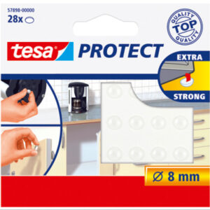 TESA      Protect Lärm/Rutschstopper 8mm 578980000 transparent, rund     28 Stück