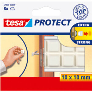 TESA      Protect Schutzpuffer   10x10mm 578990000 weiss, selbstklebend   8 Stück